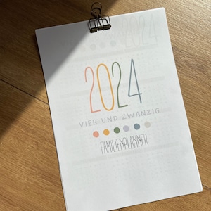 Annual planner, family planner, calendar 2024, family calendar, family planner