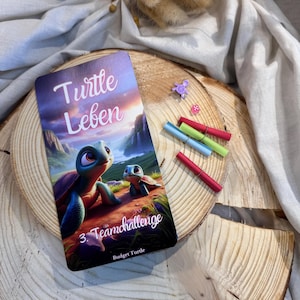 Turtle Life // Budget Turtle Team Challenge 3.0 // Carte pieghevoli // Sfida di risparmio con dadi e pedine // Sfida con tracker