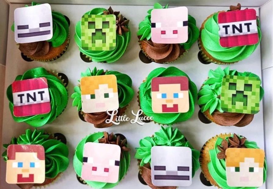 Edible Image Minecraft Cupcake Toppers