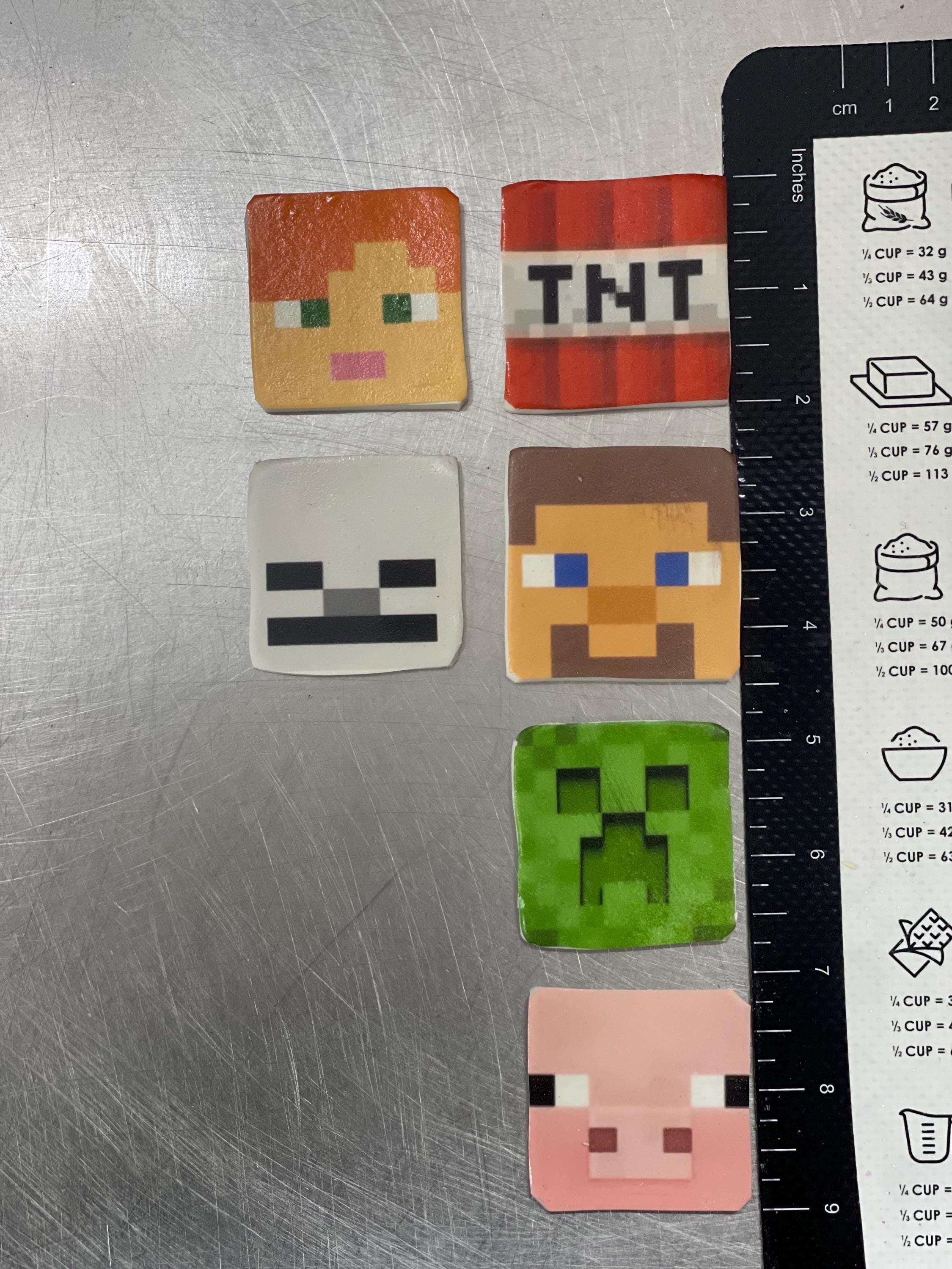 Edible Image Minecraft Cupcake Toppers