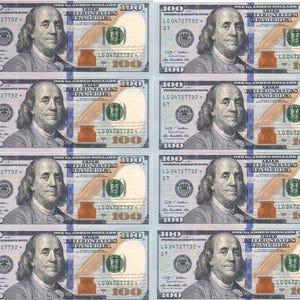 100 Dollarschein essbares Geld