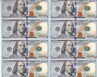 100 Dollarschein essbares Geld