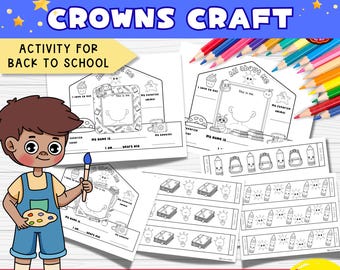 Corona "Todo sobre mí": Actividad para la vuelta al cole (patrón en PDF)