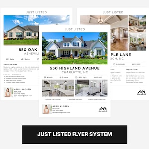 Real Estate Flyer Template Bundle for Realtors | Canva Flyer Set | Works with Any Photos | Starter Line | Agent Marketeur