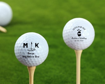 Personalized Golf Balls - Logo Golf Ball, Gift For Dad, Gift For Husband, Groomsmen Gift, Golf Wedding Favor, Bachelor Party Gift