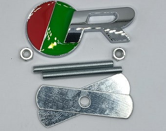 Jaguar R Sport Supercharged front Grill Badge (Chrome))