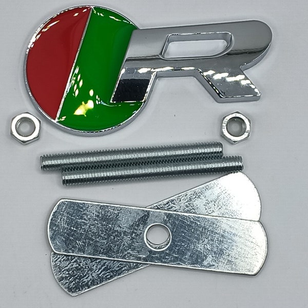 Jaguar R Sport Supercharged front Grill Badge (Chrome))