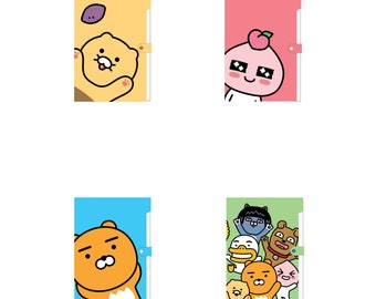 KAKAO FRIENDS - 8 Pockets Clearfile A4