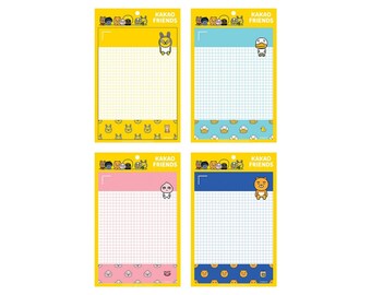 KAKAO FRIENDS - Memo Pads A5 checkered (Different Designs)