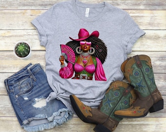 Shirt for Women, Where Them Fans At Tee, Black Cowgirl Trail Ride Shirt, Funny Summer Event T-Shirt, Cowgirl Graphic Tee