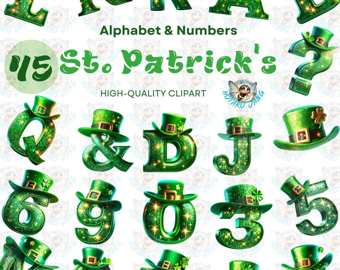 Letter Rst Patrick St. Patrick Alphabet Clipart, Alphabet PNG, Letters Clipart, Nursery ...