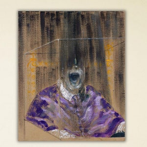 Francis Bacon Canvas Art Painting ,Pope Innocent,Interior Design Art,Art Poster, Gallery Art, Home Wall Decor, Multiple Sizes, Ready To Hang