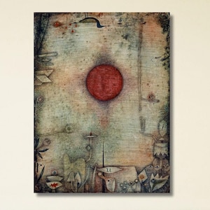 Paul Klee Art Canvas,Ad marginem (1930) painting in by Paul Klee Canvas Poster,Modern Decor Art,Famous Wall Art,Abstract Print,Ready To Hang