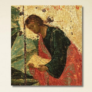 Jesus by Andrei Rublev Poster,Andrei Rublev Jesus Canvas Painting Art, Jesus Poster Art,Andrei Rublev Art Gallery, Andrei Art,Ready to Hang