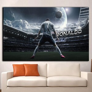 Cristiano Ronaldo Canvas Art,Cristiano Ronaldo Poster,Cristiano Ronaldo Print, Cristiano Ronaldo Poster, Gift for Football Fan,Ready To Hang