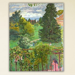 Pierre Bonnard From The Balcony Canvas Print,Pierre Bonnard Poster,Pierre Bonnard Print,Pierre Bonnard,Pierre Bonnard Wall Art,Ready To Hang