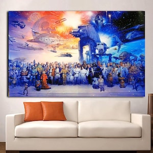 Star Wars Poster Print Art, Starwars Canvas Wall Art, Starwars Darth Vader Canvas Art, Star Wars Wall Art,Star Wars Wall Decor,Ready to Hang