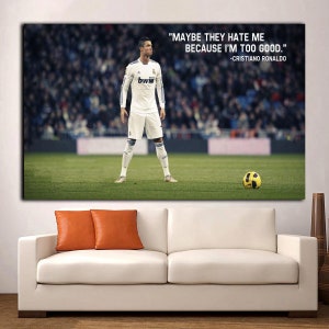 Cristiano Ronaldo Canvas Art,Cristiano Ronaldo Poster,Cr7 Canvas, Cristiano Ronaldo Print, Cristiano Ronaldo Poster,Gift for Football Fan