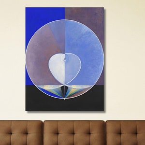 Hilma af Klint Canvas Wall Art, Hilma af Klint Altarpiece Giclee Reproduction Wall Decor, Hilma af Klint Poster,Hilma Gift art,Ready To Hang
