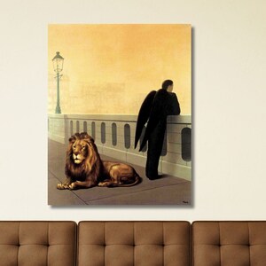 Homesickness 1940 by Rene Magritte,Rene Magritte Artworks Print,René Magritte,René Magritte Canvas Wall Art,René Magritte Poster Wall Art
