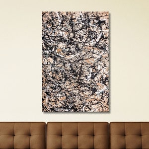 Jackson Pollock Canvas Wall Art Poster Jackson Pollock Convergence  Extra Large Canvas Wall Art Abstract Wall Art Home and Living Room Decor