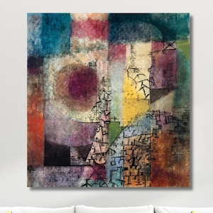 Paul Klee Ohne Titel 1914 Druck Leinwandkunst, Paul Klee Kunstwerke Poster, Abstrakte Wandkunst, Moderner Kunstdruck, Vintage Kunstdruck, fertig zum Aufhängen