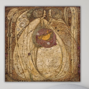 Margaret Macdonald Mackintosh Creation of the Glasgow Fours Canvas Print, Margaret Macdonald Poster, Margaret Macdonald Canvas,Ready To Hang