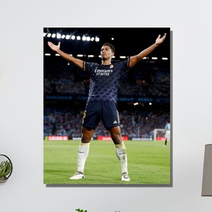 Jude Bellingham Canvas,Jude Bellingham Wall Art,Jude Bellingham Poster,Soccer Poster Art,Bellingham,Bellingham Canvas Wall Art,Ready to Hang