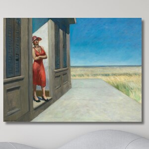 Edward Hopper South Carolina Morgen Leinwand Wandkunst, Hopper Leinwand, Hopper Reproduktion Kunst, Moderne Wohnkultur, Hopper Malerei, fertig zum Aufhängen