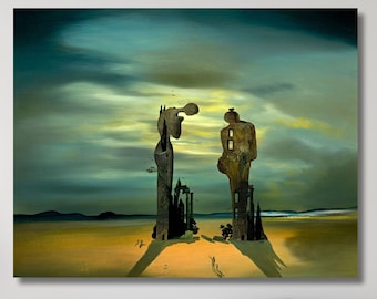 Salvador Dalí Archeological Reminiscence Millet's Angelus Canvas