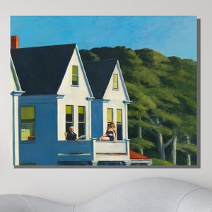 Edward Hopper Print, Edward Hopper Reproduktion Leinwand Wand Kunst Druck Poster, Moderne Wand Kunst, Hopper Wand Kunst, Edward Hopper Museum Gemälde