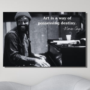 Marvin Gaye Canvas Print Art,Marvin Gaye Canvas Wall Art,Marvin Gaye Poster,Man Cave Decoration,Motivation Canvas Art,Living Room Wall Decor