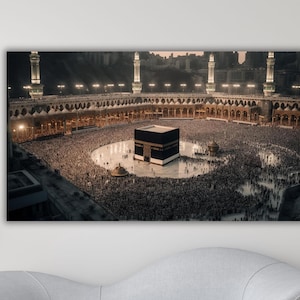 Kaaba Wall Art, Kaaba Canvas, Kaaba Photo Art,Kaaba Poster Print,Kaaba Painting,Kaaba Canvas Print,Islamic Decor,Gift for Home,Ready To Hang