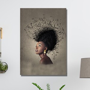 Afrikanerin Vintage Wanddekor,Afrikanerin Poster,Afrikanerin Retro Leinwand Wandkunst,Afroamerikanische Kunst,Afrikanische Frau Moderne Wand Kunst Druck