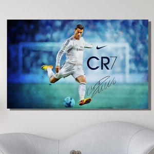 Cristiano Ronaldo Poster, Cristiano Ronaldo Canvas Art,Cr7 Canvas, Cristiano Ronaldo Print, Cristiano Ronaldo Poster, Gift for Football Fan