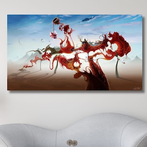 Salvador Dali Vintage Canvas Wall Art Salvador Dali Painting Reproduction Canvas Home Decor Salvador Dali Poster Salvador Dali Ready to Hang