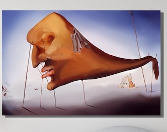 サルバドール・ダリ、眠り、複製キャンバスボックスアート A4、A3、A2