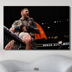 Conor McGregor poster, Conor McGregor print, Conor McGregor muur decor, Conor McGregor canvas kunst aan de muur, motivatie kunst, fitness sport kamer decor