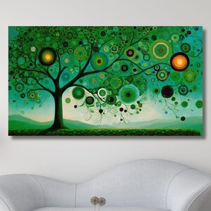 Gustav Klimt Style The Tree of Life Canvas ,Gustav Klimt The Tree of Life,Gustav Klimt Wall Art,Gustav Klimt Artwork Canvas,Ready To Hang