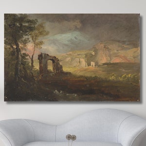 Frederic Edwin Church Printed Canvas, Campagna Fantasy by Frederic Edwin Church Canvas,Artwork Vintage Art,Church Painting Art,Ready To Hang