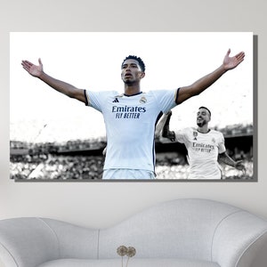 Jude Bellingham Poster,Jude Bellingham Wall Art,Jude Bellingham Print ,Soccer Poster Art,Bellingham,Bellingham Canvas Wall Art,Ready to Hang