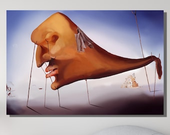 サルバドール・ダリ、眠り、複製キャンバスボックスアート A4、A3、A2