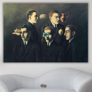 Rene Magritte The Familiar Objects 1928 Canvas, Magritte Painting Wall Art,Reproduction Print Wall Art, Modern Wall Art Decor, Ready To Hang