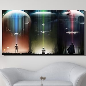 Canvaskunst Anakin vs Obi Wan, Star Wars-poster, Anakin-poster, Anakin Skywalker-kunst, Clone Wars, Darth Vader, Luke Skywalker, Obi Wan Kenobi