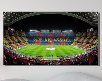 BARCELONA NOU CAMP Stadium Wandaufkleber 3D Kunst Poster Zimmerdekor