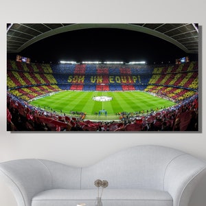 Camp Nou Spain Stadium Canvas Art , Stadium of Barcelona, Camp Nou Poster, Barcelona Home Canvas, Barcelona, POSTER or CANVAS READY to Hang