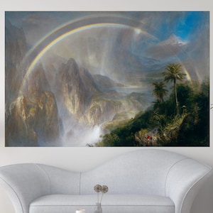 Frederic Edwin Church Rainy Season in the Tropics Canvas Art,Frederic Edwin Church Canvas Art Print,Church Artwork Vintage Art,Ready To Hang