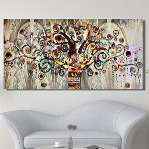 The Tree Of Life Canvas, Gustav klimt the tree of life CANVAS WALL ART Tree Life Art, Gustav Klimt Gift Canvas, Tree Life Canvas Art gift