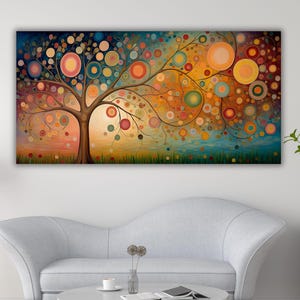 Gustav Klimt Style The Tree of Life Canvas Art,Gustav Klimt The Tree of Life,Gustav Klimt Wall Art,Gustav Klimt Artwork Canvas,Ready To Hang