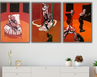 Set of 3 Three Studies for Figures at the Base of a Crucifixion